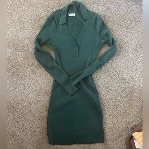 Hollister Hunter Green Sweater Dress